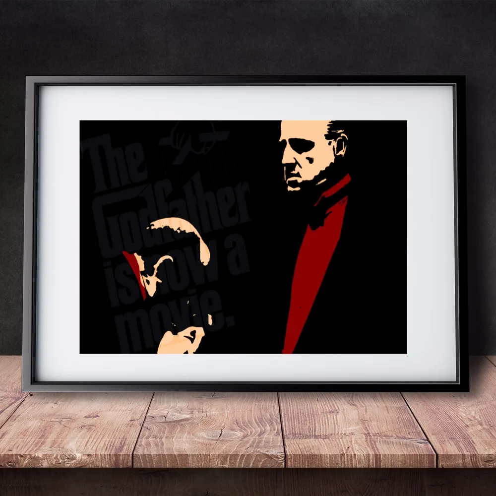 Винтажный холщовый художественный постер Godfather Movie картина с принтом настенные