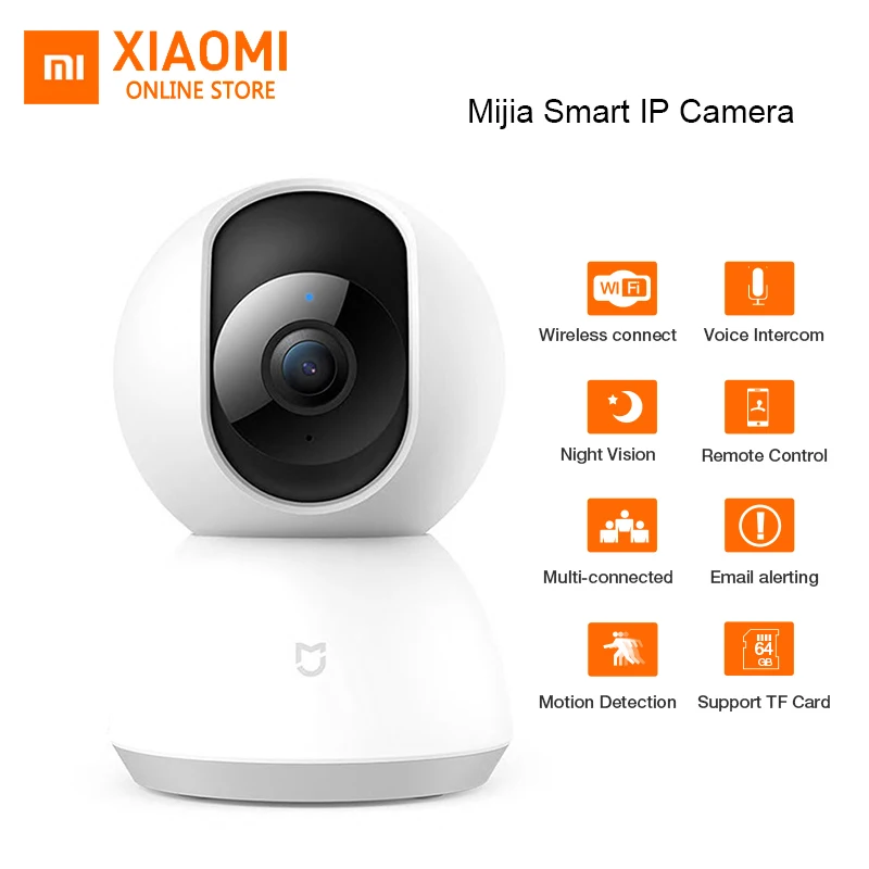 Xiaomi Mijia CCTV Smart 360 камера WiFi панорамирование ночного видения 360 угол видео камера обнаружения движения forMi Home