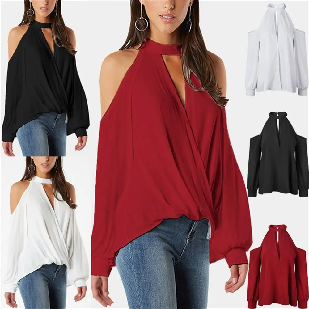 Модные женские сексуальные однотонные летние футболки рубашки топы 2018 Blusa Feminina