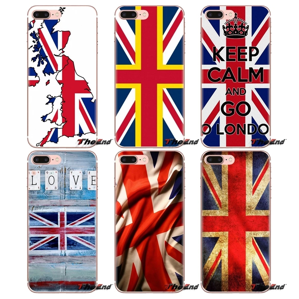 Англия Британский английский флаг прозрачные мягкие чехлы для Samsung Galaxy J1 J2 J3 J4 J5 J6 J7 J8 Plus 2018 Prime 2015 2016 2017 on.