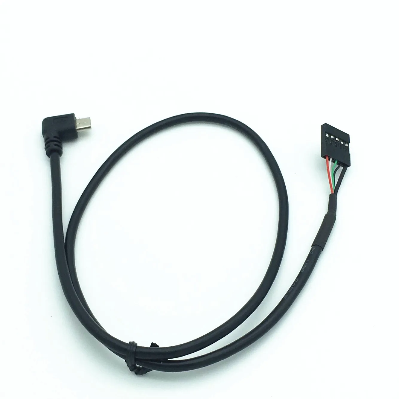 50 см usb micro 5P Male 90 левый угол до 1x 5Pin Female 2 54 USB header PCB материнский кабель|left angle|motherboard