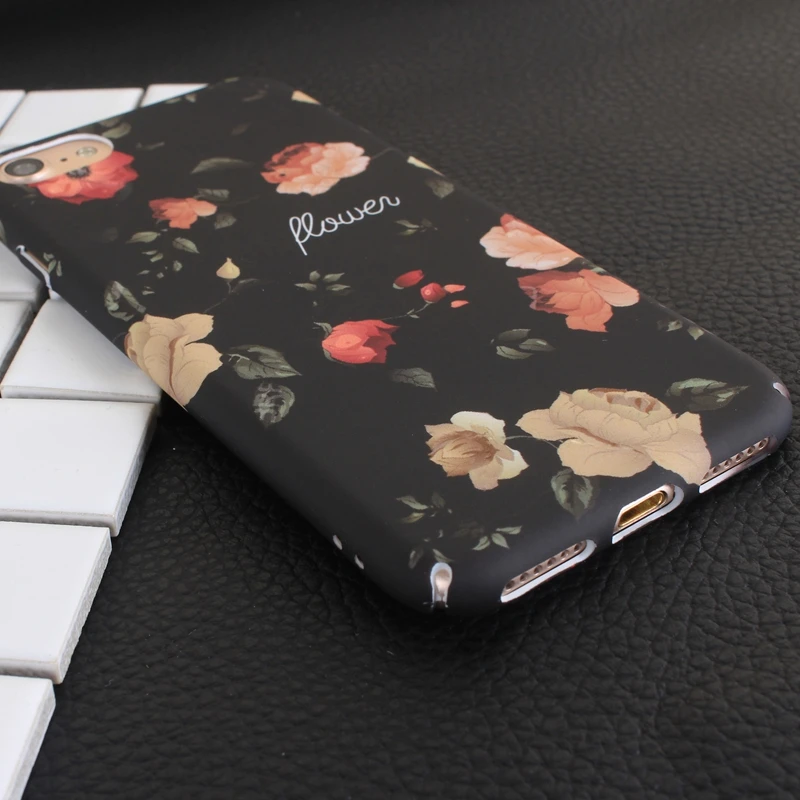 Peony Flower Hard Slim Plastic PC Fundas Cases For Iphone 7 Plus 6 6S Phone Bags Cover Beautiful Floral Coque |