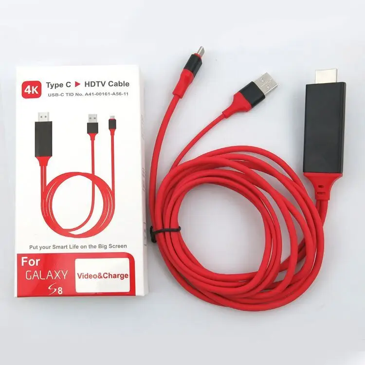 USB-C-HDMI кабель type C-HDMI адаптер для MacBook samsung Galaxy S9/S8 huawei mate 10 Pro P20 USB-C HDMI адаптер
