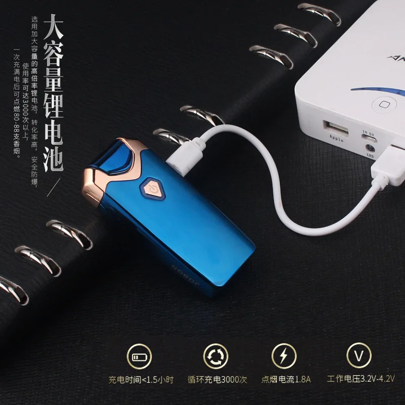 Новинка 2018 Высококачественная двухдуговая плазменная зажигалка USB зарядное