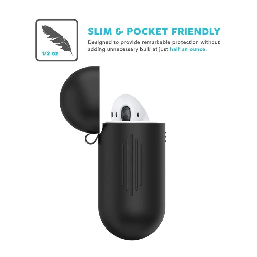 Новый ударопрочный защитный цветной Мягкий силиконовый чехол с Bluetooth Airpods