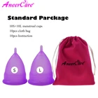 Менструальная чаша для женщин, многоразовая, медицинская, из 100% силикона, 20 шт.