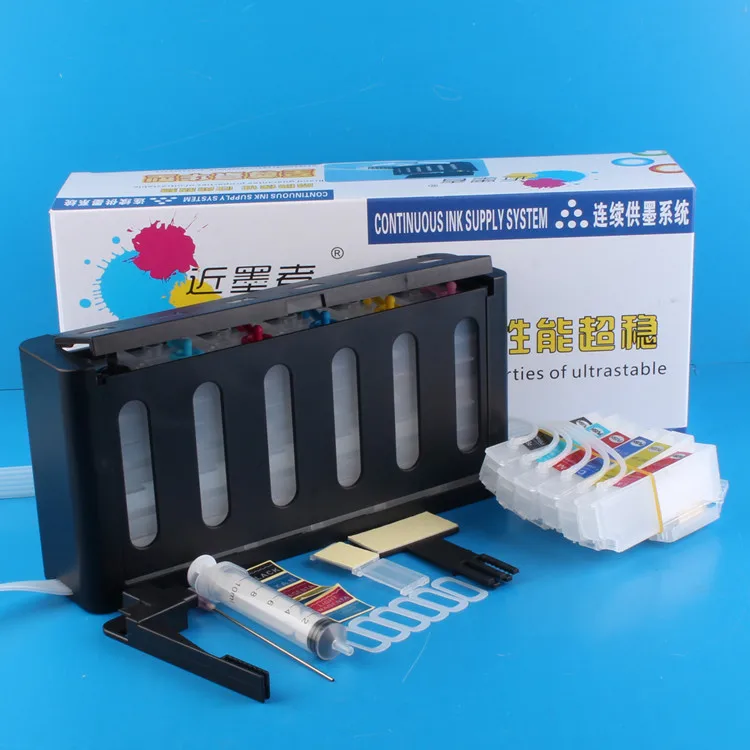 Universal 6Color Continuous Ink Supply System CISS Kit with Full Accessaries Tank For EPSON 707A 777A 807 907F 977 Printer | Компьютеры и