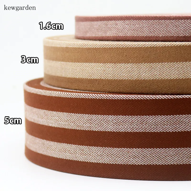Kewgarden 50mm 5cm Handmade Satin Ribbon Stripe Cotton Layering Cloth Ribbons DIY Bowktie Tape Riband 2m/lot | Дом и сад