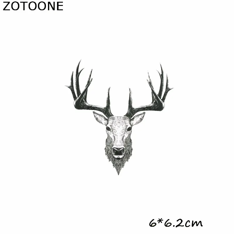 ZOTOONE железные нашивки для одежды сделай сам нашивка с головой коровы из
