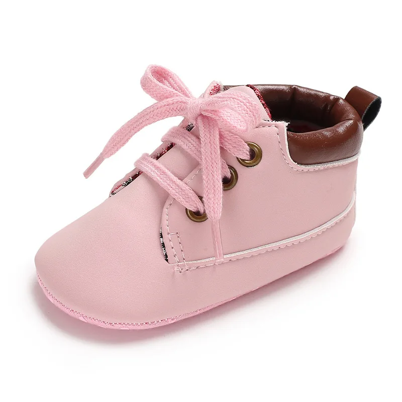 Новинка 2018 Осенняя детская обувь из искусственной кожи для мальчиков 0-18 месяцев