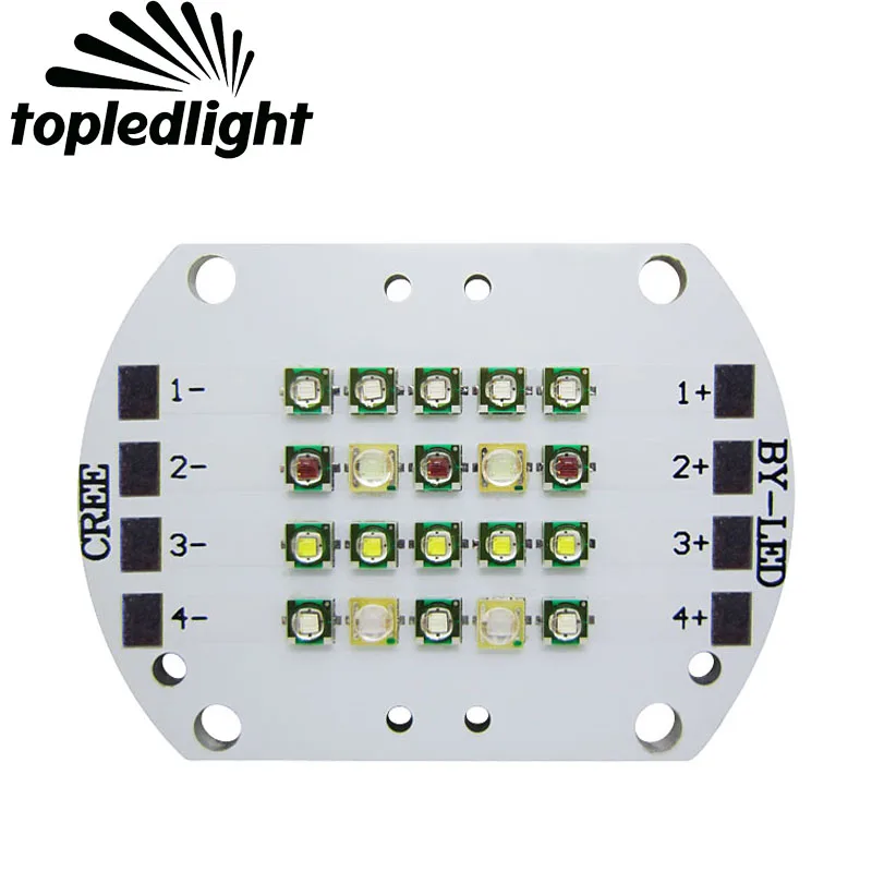 Topled light 4 канала Cree XPE XP E красный королевский синий 7000 нм белый к Epileds UV фиолетовый