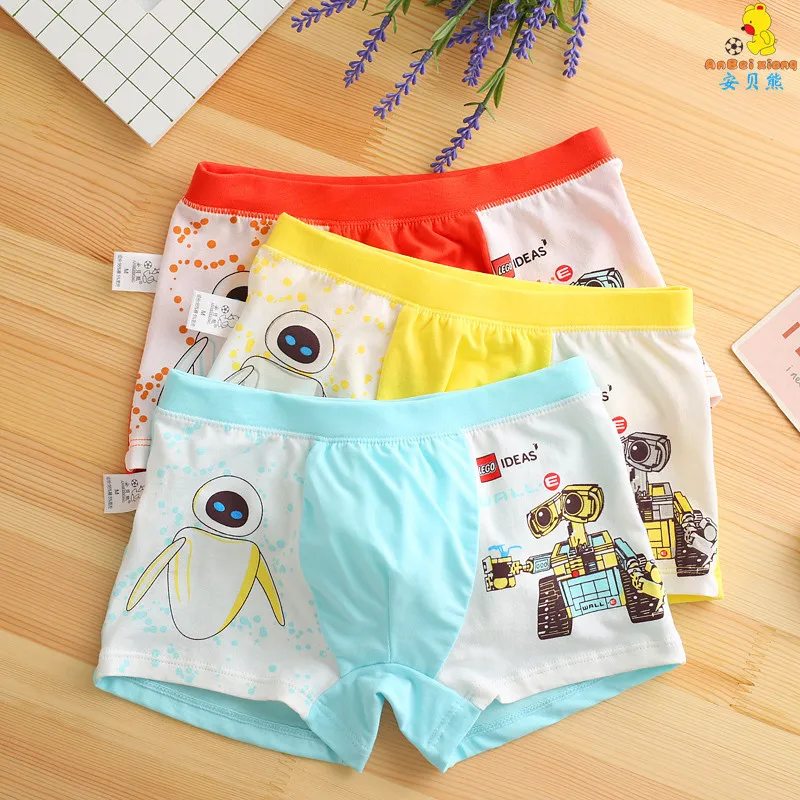2019 детское нижнее белье трусы из органического хлопка для мальчиков с рисунком