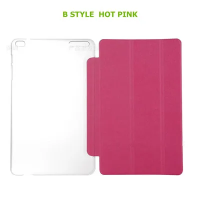 STYLE B PINK Трехскладной флип-чехол из искусственной кожи чехол для huawei T1 10 T1-A21W чехол для планшета huawei MediaPad T1 T1-A21L T1-A23L Honor Note - Цвет: STYLE B PINK