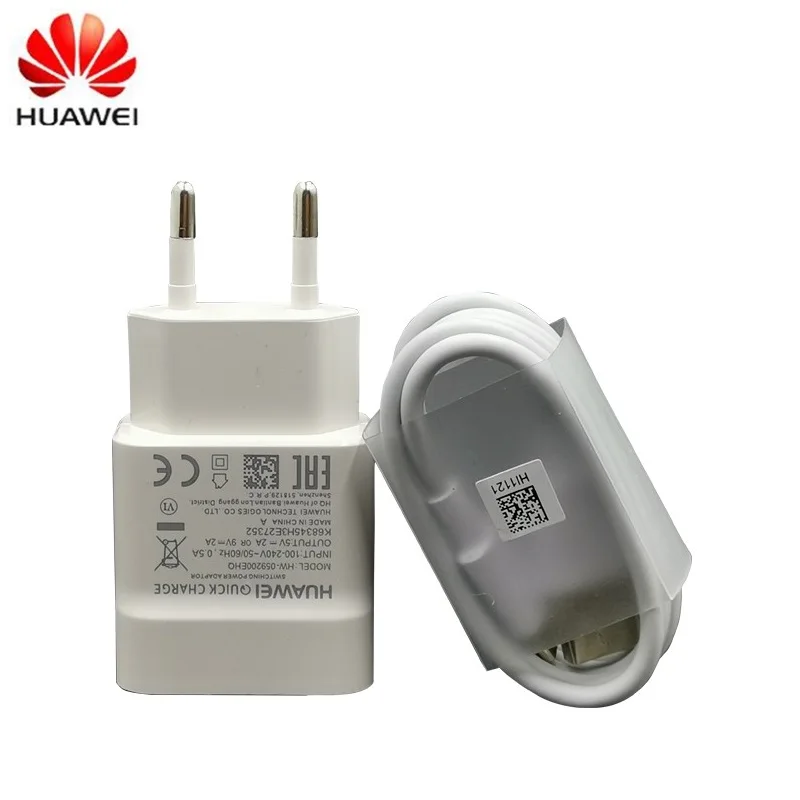 Huawei 9V2A EU зарядное устройство QC 2,0 Быстрая Зарядка адаптер USB Type-c для nova3 3i 4 honor 9 8x p7 p8 p9 p10 p20 lite mate 7 8 9 - Тип штекера: EU charger micro