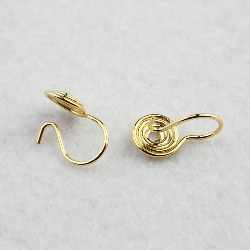 

Fashion Japanese and Korean Cute earrings spiral painless ear clip earrings elegant temperament Women 2019