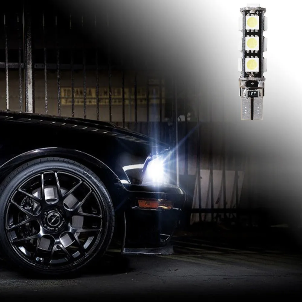 4X T10 13SMD 5050 Voiture светодиодный Lampe Veilleuse Lumiere Ampoule Blanc W5W 158 Canbus Боковая Ширина MA132 |