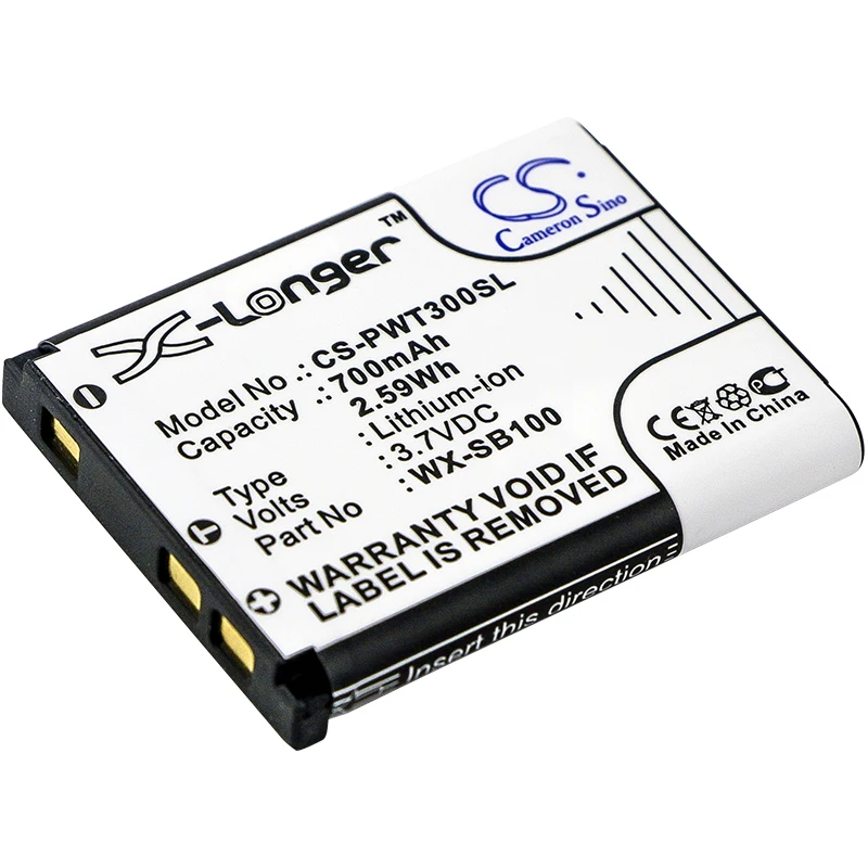 Cameron sino батарея для Panasonic Attune II HD3 WX-CH455 WX-ST100 беспроводная гарнитура Li-Ion 700 mAh/2.59Wh |