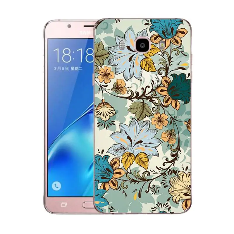 QMSWEI Soft Tpu Clear Phone Case For Samsung Galaxy A3 A5 2016 2017 prime J1 J2 J3 J5 J7 Flora Flower Back Cover Free shipping |