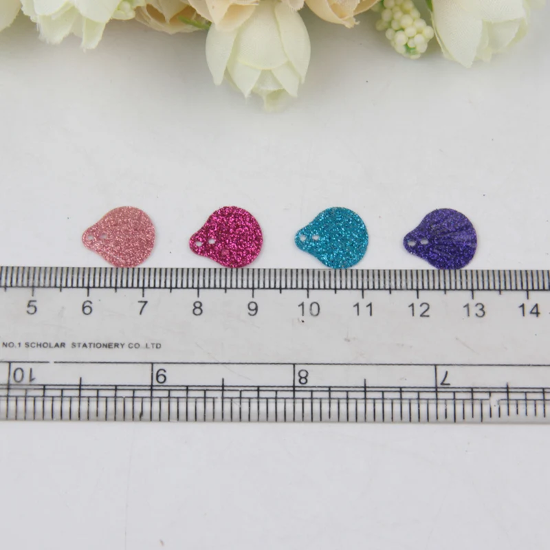 Блестящий блестящий материал 13 мм смешанный свободный в форме ракушки Свадебное