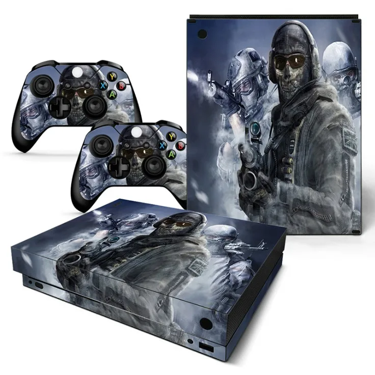 TN-XboneX-0099 Защитная дизайнерская наклейка для xbox One X консоль кожаная наклейка на контроллер всего тела - Цвет: TN-XboneX-0099
