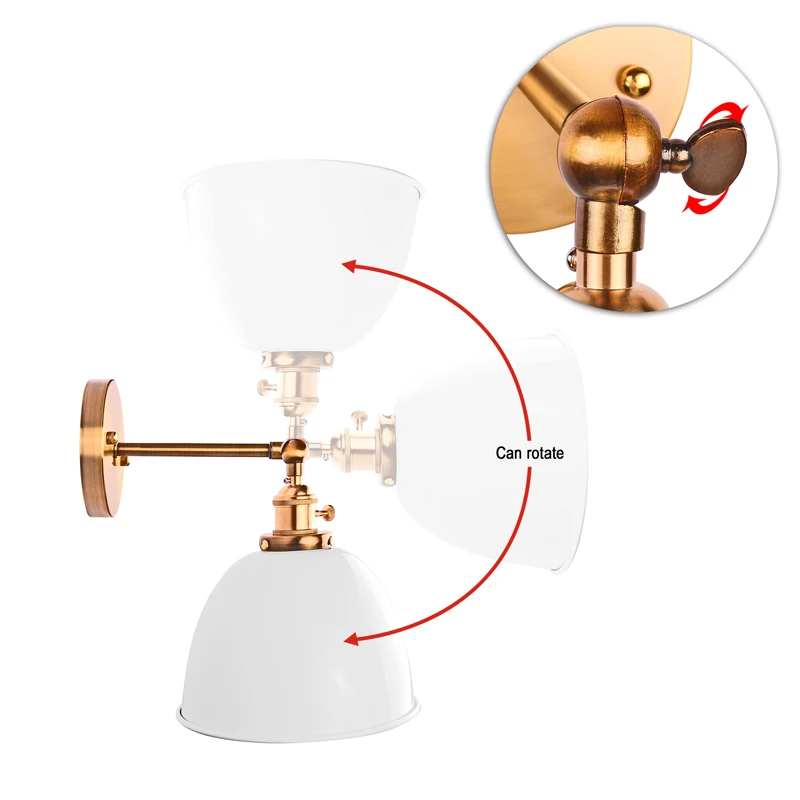 Современный винтажный настенный светильник в форме чаши бра колокольчика лофт