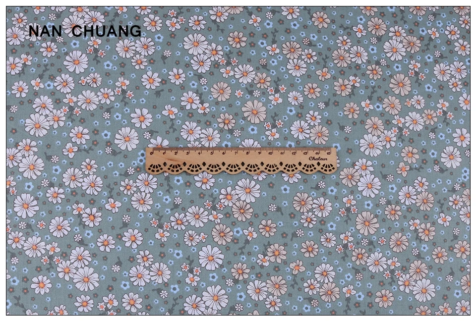 Nanchuang, 8 шт./лот, ткань с цветочным принтом, ручная работа, ручная работа, шитье, стеганное шитье, жировые кварталы, Лоскутная Ткань для малышей, детей 40x50 см