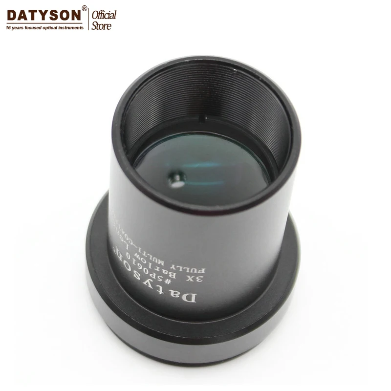 Универсальный металлический Ахроматический окуляр 3х Барлоу для камеры