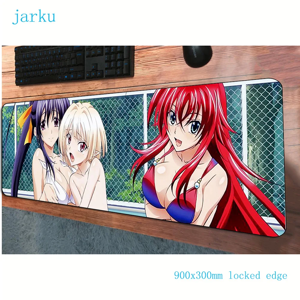 

JARKU 900x300x3mm high school dxd mouse pad gaming mousepad gamer mouse mat Fashion pads game computer padmouse laptop play mats