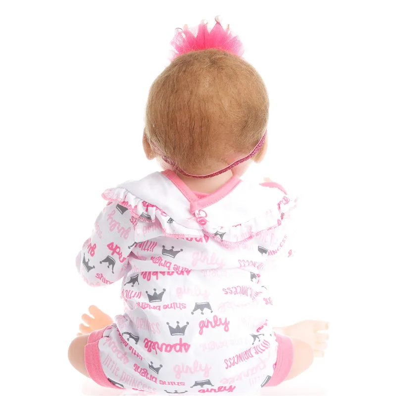 SanyDoll 20 дюймов 50 см силиконовые куклы для новорожденных реалистичные Красивые