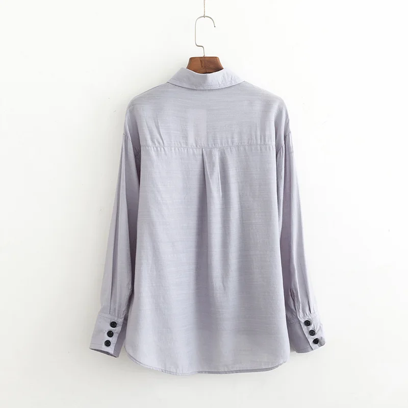 2019 Большие размеры повседневные блузки Весенняя женская одежда модные свободные