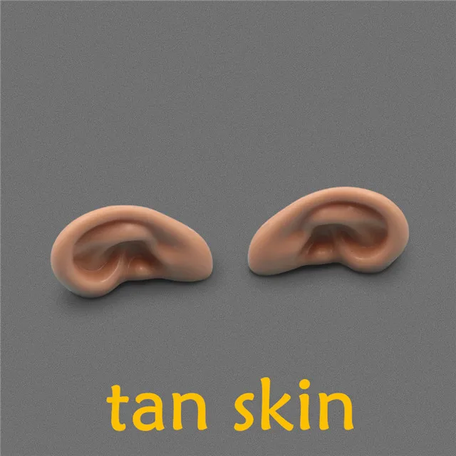 tan skin Blyth кукла ледяная игрушка уши игрушка белый натуральный загар темная и супер черная кожа, только уши без куклы - Цвет: tan skin