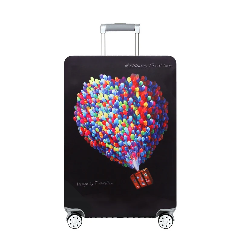 Colorful balloons RHXFXTL костюм чехол Чехол дорожная тележка чемодан защитный чехол для S/M/L/XL/18-32 дюймов багажная крышка дорожные аксессуары - Цвет: Colorful balloons