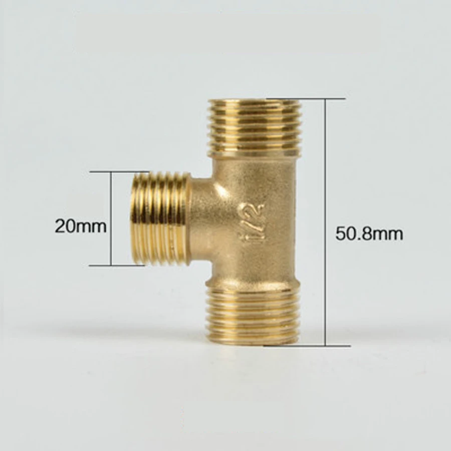 DN15 1/2 &quotBSP Мужской Тройник Латунный Соединительный адаптер|brass pipe fitting|tee brassbrass
