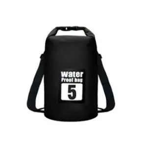 Black 5L 5L/10L/15L/20L/30L водонепроницаемые сумки ПВХ сумка для хранения сухих мешков сплав на каноэ каяках Спорт на открытом воздухе сумки для плавания Дорожный комплект рюкзак - Цвет: Black 5L