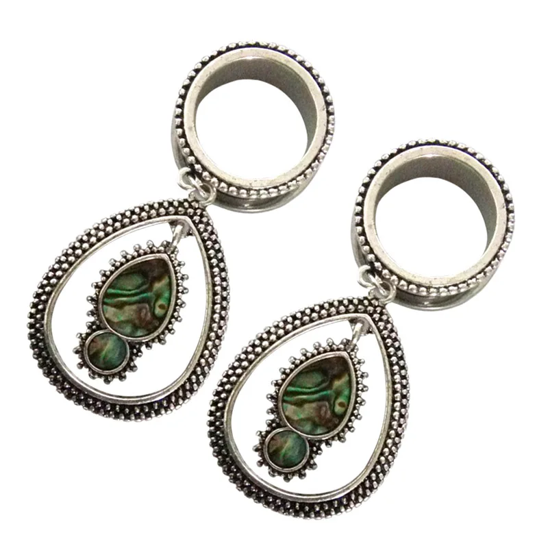 Женские серьги из нержавеющей стали туннельная кость CX17|ear expander|stainless steel piercingsteel