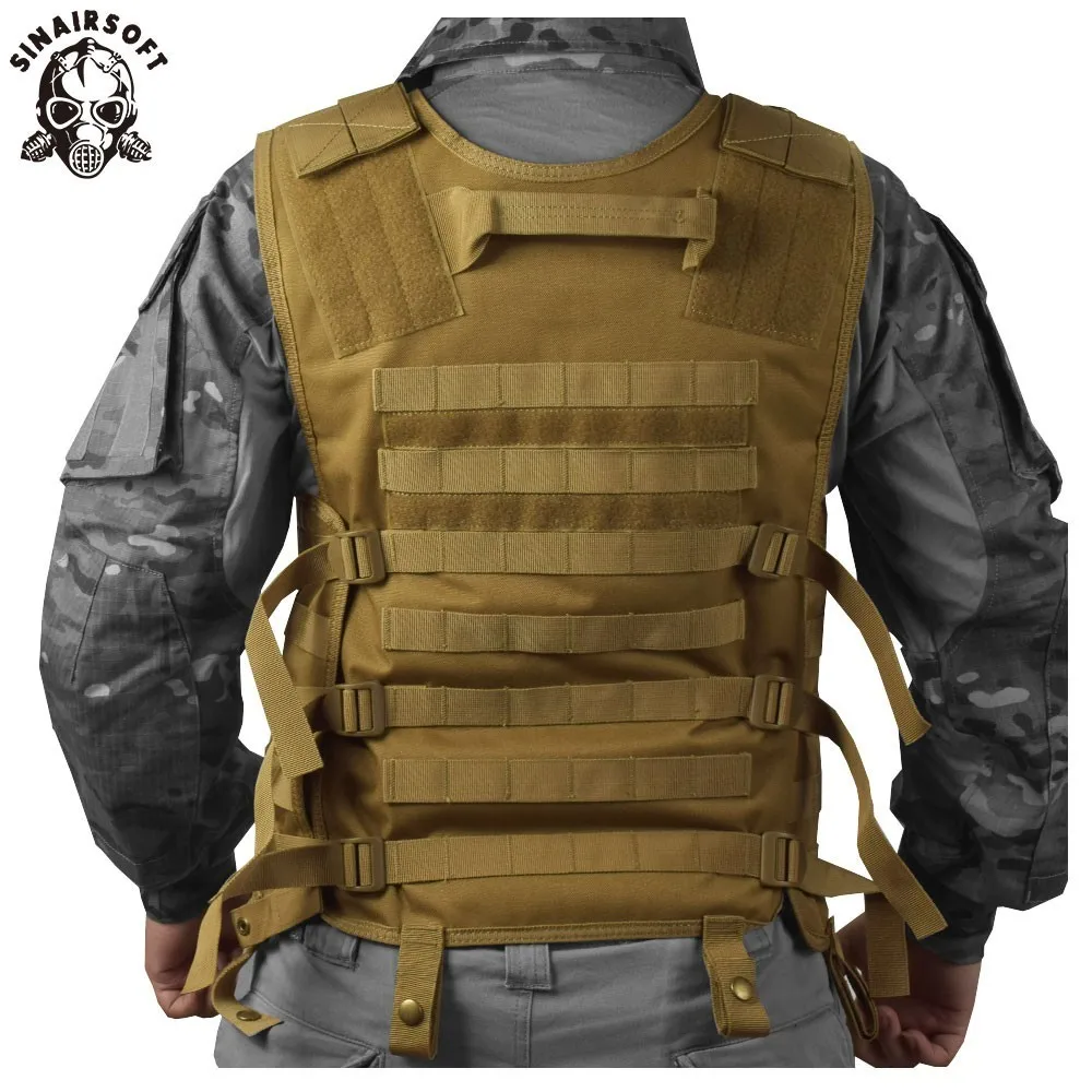 Модульный жилет Molle со скрытым сетчатым гидратационным карманом, уличный тактический жилет, модульный нагрудный комплект, армейский Военный охотничий жилет