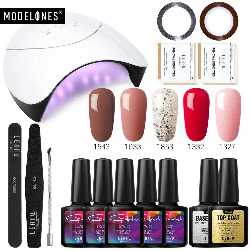 Светодиодная лампа для ногтей Modelones набор инструментов электрической дрели