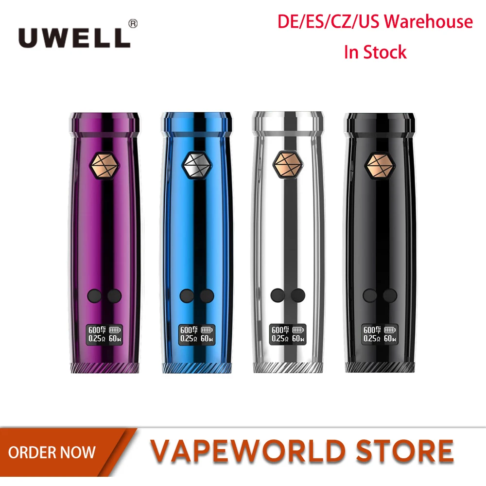 Оригинальный Uwell Nunchaku 80 Вт TC Vape мод анти перегрев подходит для атомайзер VS ego aio