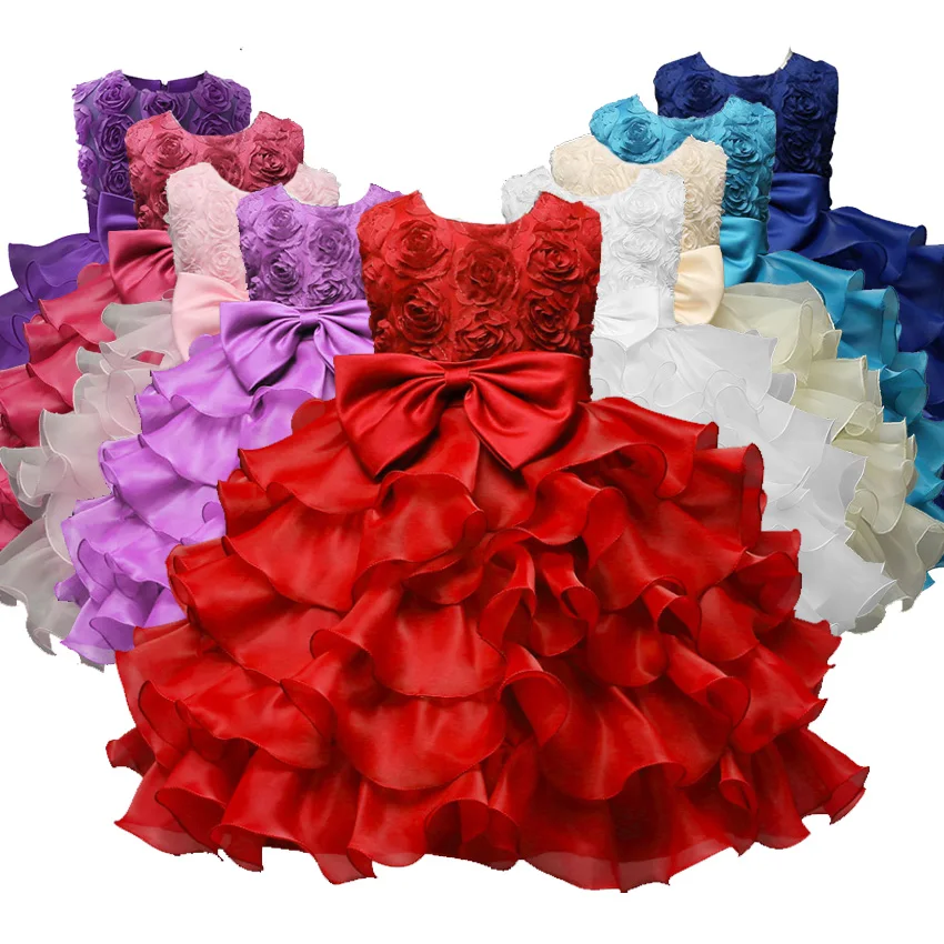 Girl Dress 2019 Sleeveless Kid Dresses Girls Clothes Party Princess Vestidos Nina 5 6 7 8 year birthday Christmas baptism | Детская