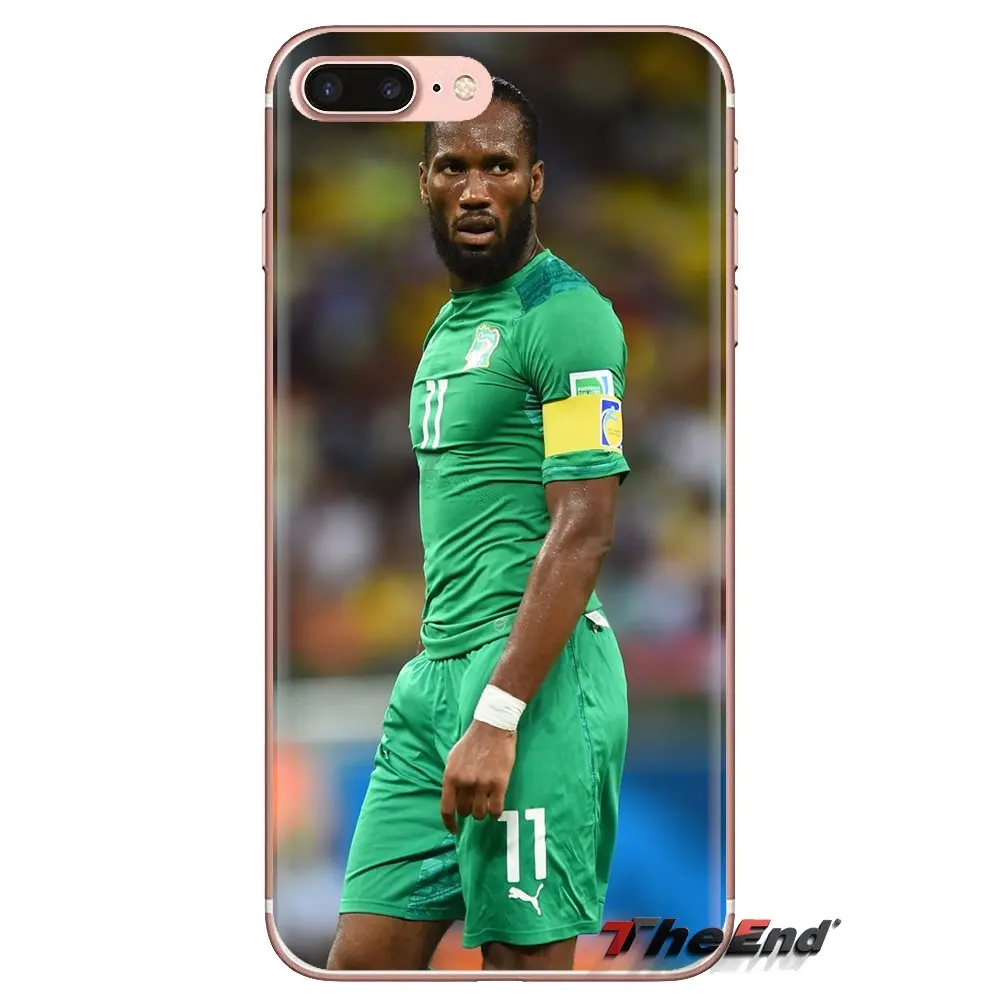 For Samsung Galaxy S3 S4 S5 Mini S6 S7 Edge S8 S9 S10 Plus Note 3 4 5 8 9 Soft Transparent Shell Covers Didier Drogba |