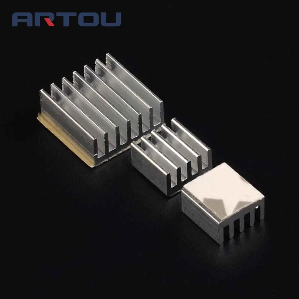 3 шт./лот для Raspberry Pi 2 B радиатор кулер чистый алюминий набор радиаторов с клеем |