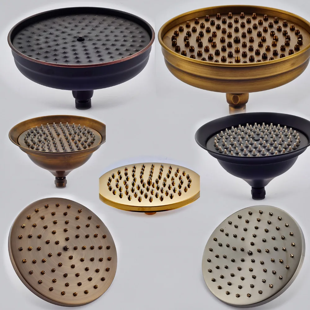 

Free Shipping Rainfall 8" Brass Shower Head Bathroom Replace Rain Showerhead Handshower Faucet Accessory