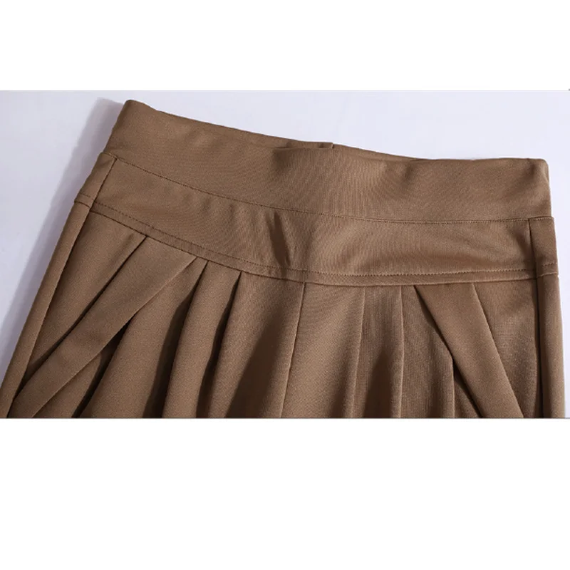 Женские длинные брюки с карманами свободные эластичные повседневные шаровары