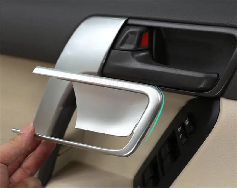 For Toyota LAND CRUISER PRADO FJ150 2010-2019 Interior Door handle bowl Cover Inner Panel Trim ABS Chrome Car-Styling Accessorie |