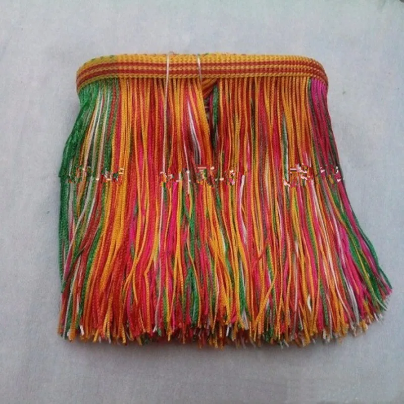 30 м/лот 8 см длинные Полиэстеровые красочные с бахромой отделка кисточками