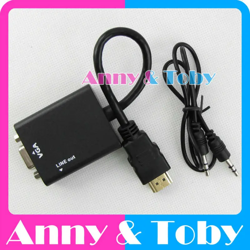 HDMI в VGA кабель видео конвертер адаптер с 3 5 мм аудио для Raspberry Pi банан PI настольного
