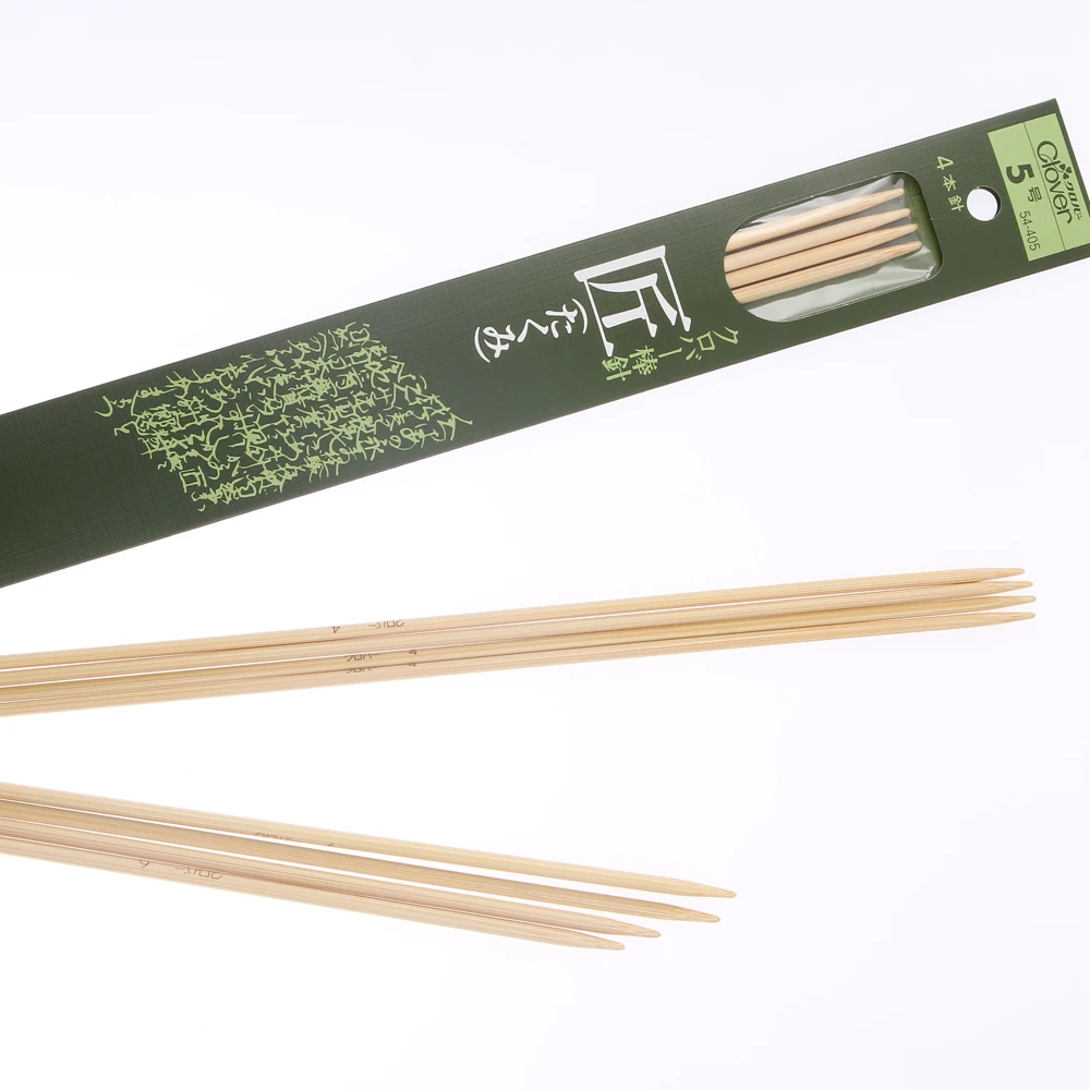 Детская игла из бамбука 30 см 4 палочки инструмент для вязания свитеров прямая с