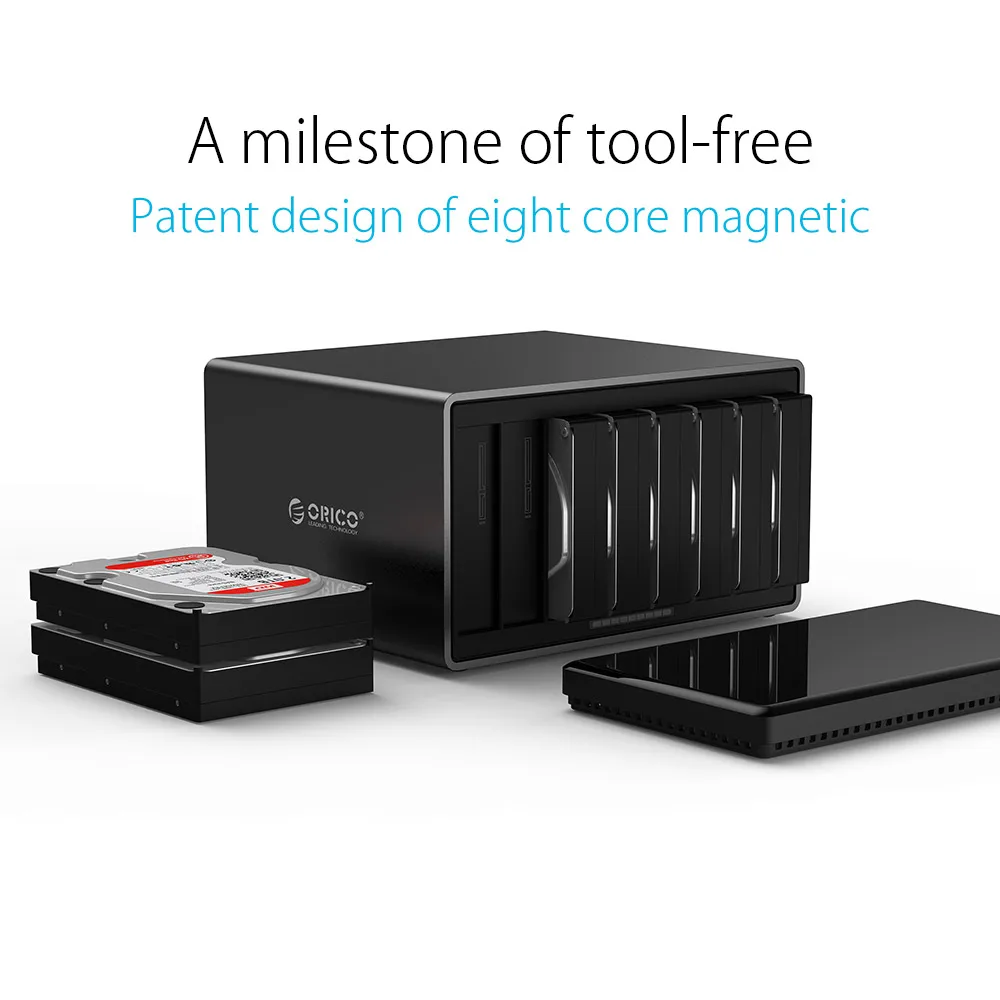 ORICO корпус для жесткого диска 8 Bay 80 ТБ USB C док станция 3 5 дюйма Реверсивный Type