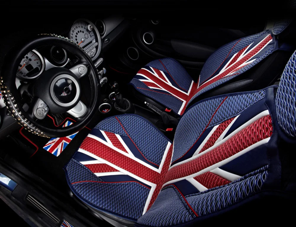 Роскошные 3D Ice Slik ПВХ кожаные чехлы для сидений автомобиля Защита для Mini Cooper One JCW F56 F55 F60 R55 R56 R60 земляк автомобильный стиль