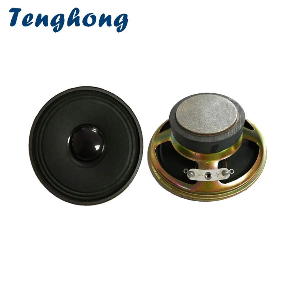 Tenghong 2pcs 3 Inch 4Ohm 3W Full Range Speaker External Magnetic Portable Audio Speaker Unit Home Theater Bluetooth Loudspeaker
